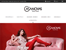 Tablet Screenshot of casanovasitalianshoes.com.au